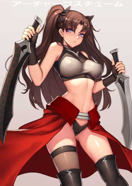 Rin Tohsaka In Archer S Suit Evan Yang Fate Stay Night Hentai Arena