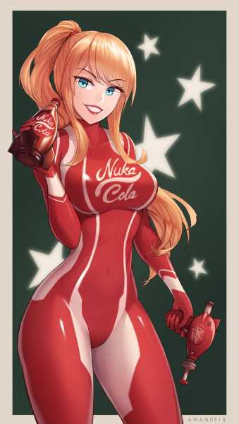 Nuka Cola Samus Awan Fallout Metroid Hentai Arena