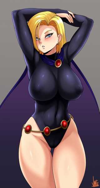 Android Wearing Ravens Clothes Jmg Dragon Ball Z Hentai Arena