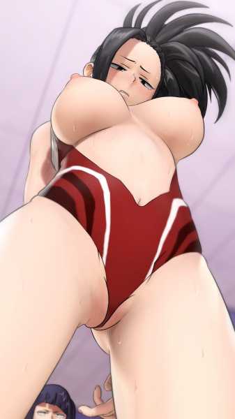 Yaoyorozu Momo Tits Is Too Big Greatm My Hero Academia Hentai Arena