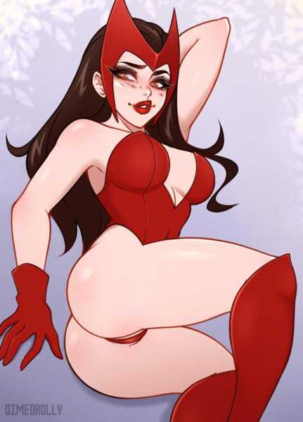 Scarlet Witch Sexy Classic Dimedrolly Marvel Comics Avengers