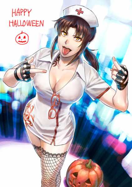 Nurse Revy For Halloween Azasuke Black Lagoon Hentai Arena