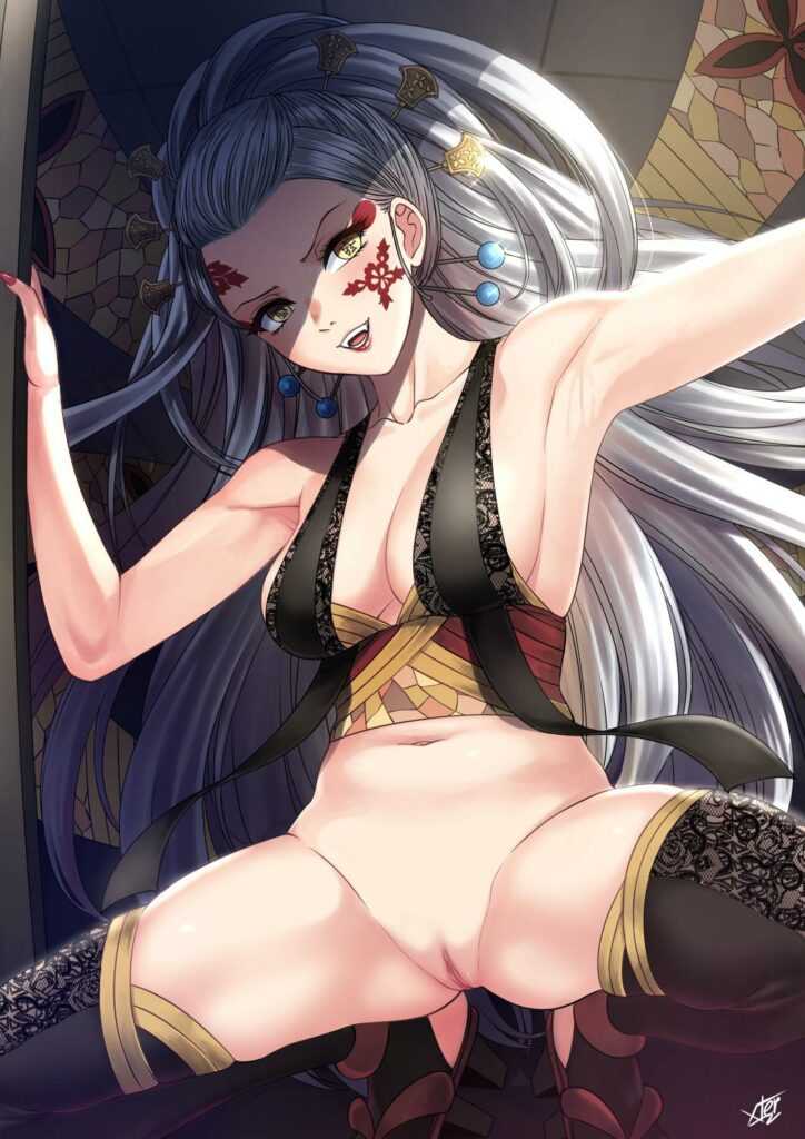 Daki Shaking Her Booty Diives Demon Slayer Hentai Arena