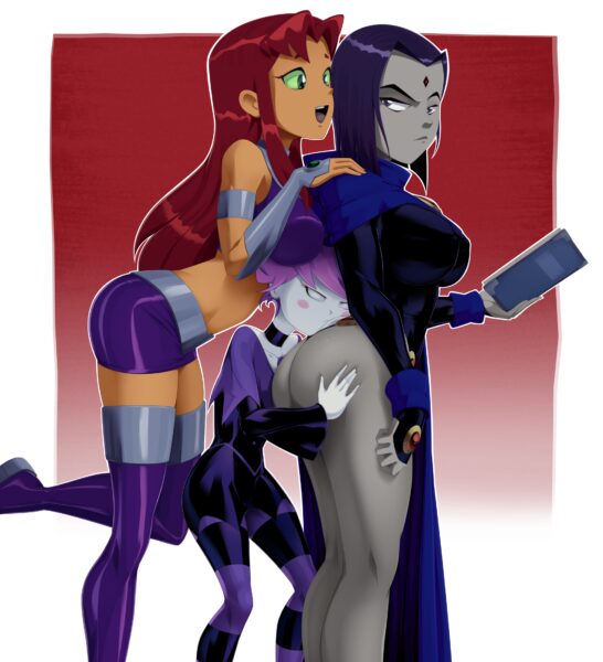 Raven Jinx And Starfire Ravenravenraven Teen Titans Hentai Arena