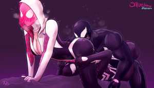 Does this position have a name?? Venom x Venom x Spider-Gwen (smutbase) [Spiderman] 1 - Hentai Arena