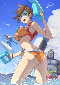 Tracer at the beach (ClashKuroNeko) [Overwatch] 5 - Hentai Arena