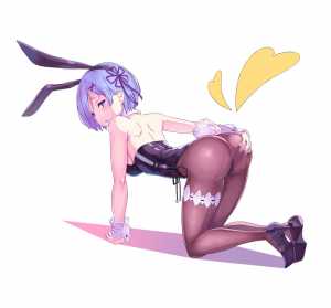 Rem sporting a bunny outfit (Sando) [Re:Zero] 1 - Hentai Arena