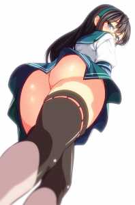 High skirt + sexy thighs + great ass = best girl 4 - Hentai Arena
