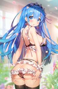 Long haired Rem? Not bad tbh 2 - Hentai Arena