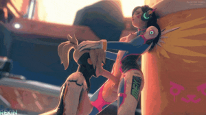 Dva uses Mercy's throat [Overwatch] (rekin3d) sound 2 - Hentai Arena