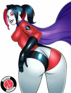 Harley Quinn’s butt window inspired by Power Girl’s boob window [DC] (Mega Sweet) 2 - Hentai Arena