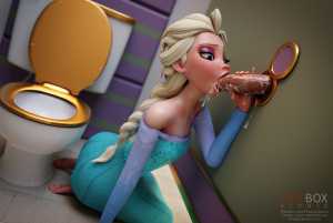 Elsa working the gloryholes (Firebox Studios) [Frozen] 11 - Hentai Arena