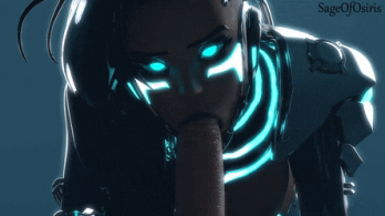 Glowing Sombra Blowjob (Sage of Osiris) [Overwatch] 1 - Hentai Arena