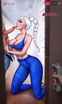 “What is Elsa doing in there? Ahhh!” [Frozen] (Aromasensei) 10 - Hentai Arena