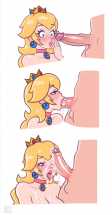 Peach Put it Inside her Mouth (Riz) [Super Mario Bros.] 10 - Hentai Arena