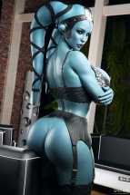 Aayla Secura looking stunning in lingerie (smz-69) [Star Wars] 1 - Hentai Arena