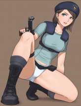 Jill Valentine's practical white undies [Resident Evil 3] (shigenobu) 3 - Hentai Arena