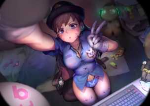 D.va in quarantine because of Covid 19 [Overwatch] (gorgeous mushroom) 2 - Hentai Arena