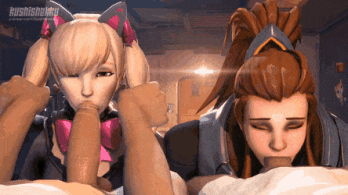 D.Va and Brigitte hard at work (Kushishekku, Evilaudio) [Overwatch] 6 - Hentai Arena