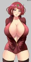 Busty Pyra looks snug in that sweater (Sowilo)[Xenoblade Chronicles 2] 3 - Hentai Arena
