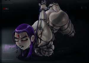 Raven tied up (Shadman) [Teen Titans]
