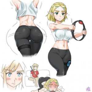 Zelda Trying To Stay Fit Through Ring Fit (keirenkun) [The Legend of Zelda]