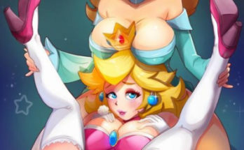Rosalina spreading Peach [Mario Bros.] 11 - Hentai Arena