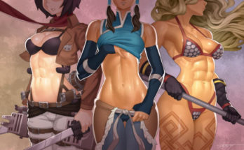 Mikasa,Korra and Amazon manly woman (erotibot)[Attack on titan,Avatar,Dragons crown] 9 - Hentai Arena