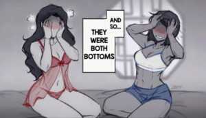 Korra and Asami realize they’re both bottoms [The Legend of Korra] (IAHFY)
