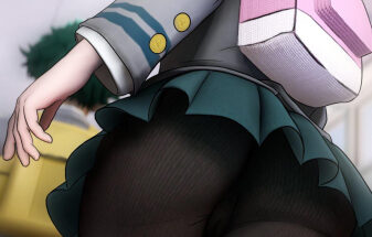 Taking a peek up Uraraka’s skirt (GreatM8) [My Hero Academia] 1 - Hentai Arena