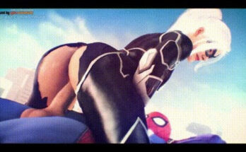 Black Cat riding Spiderman (BayernSFM) [SpidermanPS4] 2 - Hentai Arena