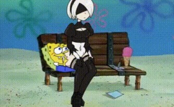 2B and Spongebob on Date! (chloeangelva, drbastardius) [Spongebob squarepants, Nier Automata] 5 - Hentai Arena