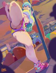 morrigan-aesland-casually-stretching-with-no-underwear-at-the-park-crystalcheese-darkstalkers.jpg
