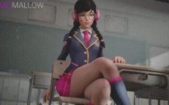 D'VA MAKING RISKY NOISES AT CLASSROOM! (Magmallow) [Overwath] 4 - Hentai Arena