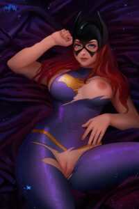 Batgirl after a battle (Prywinko) [DC Comics, Batman, Batgirl]