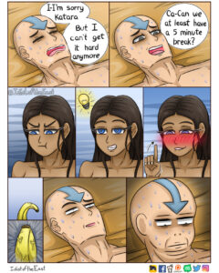 Katara not giving Aang a break. (avatar the last airbender) [idiotoftheeast]