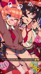 Kyoko and Misako are looking for some new boyfriends (Merunyaa) [River City Girls]