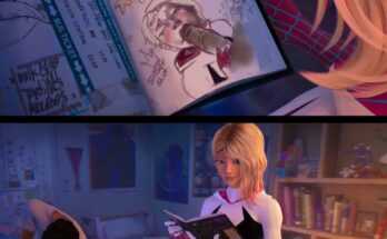 Gwen liked Mile’s art (Spacemonkey_art) [spider-man into the spiderverse]