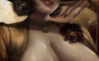 Lady Dimitrescu showing off her big tits (Axsens) [Resident Evil]