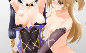 Mona Megistus and Fischl (MaruMatto) [Genshin Impact]