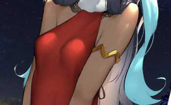 Nessa - Shy in a dress a size too small (Hizake) [Pokemon]