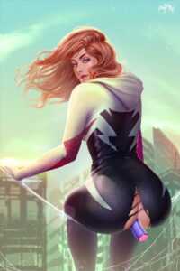 Spider Gwen is just hanging around (Prywinko) [Marvel Comics, Spider-Man, Spiderverse, Spider-Gwen]