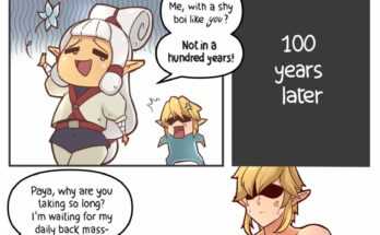 link,sheikah and paya (babus games) [the legend of zelda]
