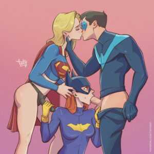 Batgirl, Supergirl & Nightwing (toksie) [dc]