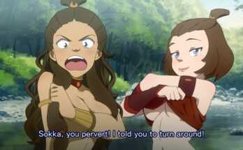 Katara and Suki going for a dip (Threetwigs) [Avatar the Last Airbender]