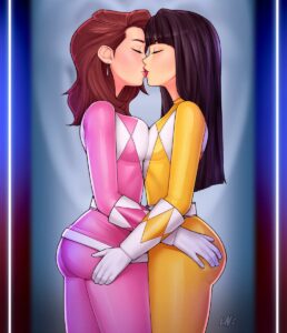 Kimberly Hart and Trini Kwan when no else is around (Loodncrood) [Mighty Morphin Power Rangers]