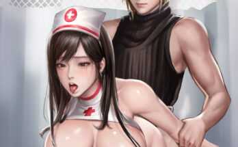 Tifa Lockhart - Nurse Tifa creampied from behind (Milkychu) [Final Fantasy VII]