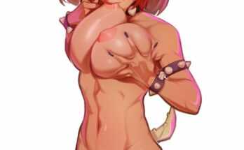Bowsette has some squishy titties (Pkay aka pkayart aka peekay) [Super Mario Bros]