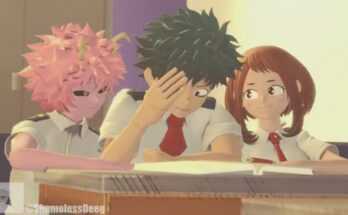 "Classroom Antics"Mina, Ochaco and Deku [ShamelessDeeg] (My Hero Academia) 2 - Hentai Arena