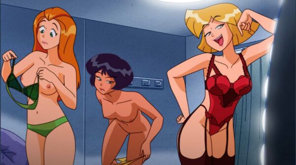 Sam, Alex and Clover try lingerie (DRpizzaboi1) [Totally Spies]